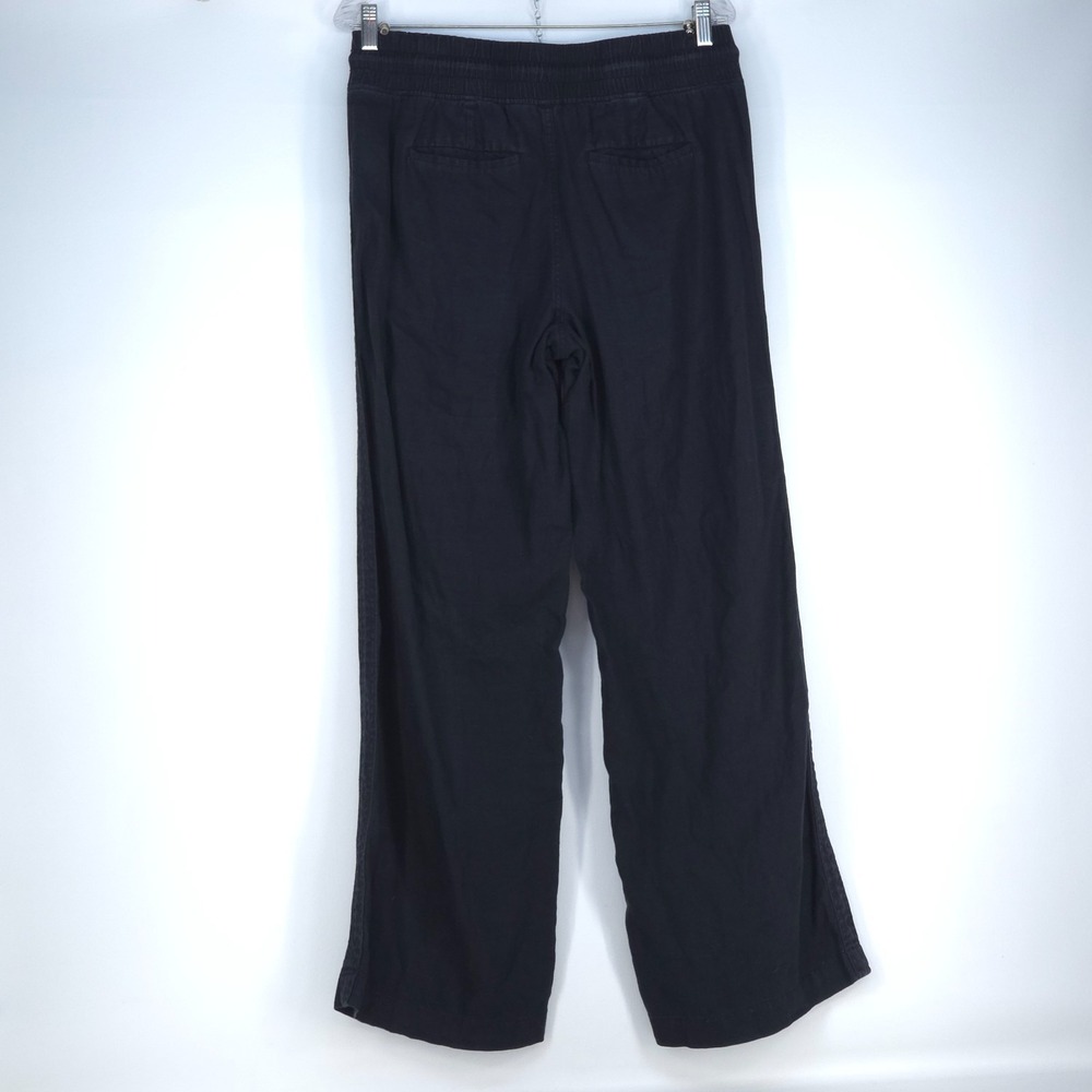 Athleta Cabo Wide-Leg Linen Pant Womens 10 Drawstring Pockets Beach Boho Comfort - Picture 3 of 16